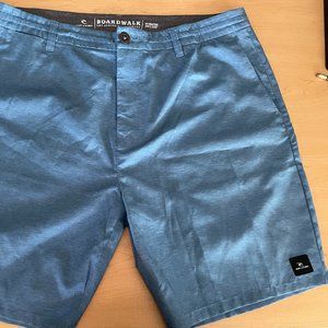 Men's blue RIP CURL land to water SHORTS SIZE 38
